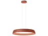 Bigger 1-Light Terra Red Round Pendant