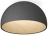 Duo 1-Light Graphite Gray Dome Flush Mount