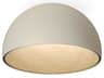 Duo 1-Light Cream Off White Dome Flush Mount