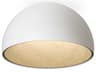 Duo 1-Light White Dome Flush Mount