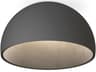 Duo Petra 1-Light Graphite Gray Dome Flush Mount
