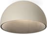 Duo Petra 1-Light Cream Gray Dome Flush Mount