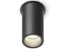 Bind Solo 1-Light Black Cylinder Flush Mount