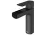 Ileana Matte Black 1-Handle Waterfall Vessel Bathroom Faucet
