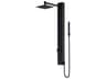 Orchid Matte Black Retro-Fit 2-Spray Massage Jet Shower Panel System