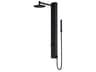 Gardenia 2-Jet Shower Panel System with Rainfall and Hand Shower in Matte Black