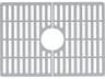 Gray Silicone Bottom Grid for 24" Single Bowl Kitchen Sink