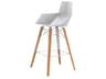 Faz Wood Beech Bar Stool Set of 4