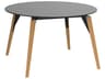 Faz Wood Round Plastic Dining Table