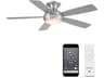 Odyssey 52 Inch LED Flush Mount Ceiling Fan Smart Capable