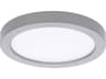 Round LED Flush Mount Nickel Slim Profile