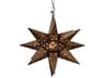 Tin Star Brown Sputnik Pendant