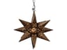 Tin Star Brown Sputnik Pendant