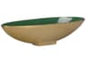 Emerald Metallic Gold Green Decorative Bowl