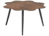 Flora Brown Aluminum End Table