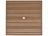 Extruded Aluminum Tri-Slat Square Table Top with Umbrella Hole