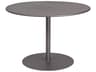 Wrought Iron ADA Round Outdoor Patio Dining Table with Umbrella Hole
