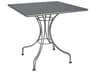 Wrought Iron Square Patio Bistro Table