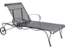 Tucson Wrought Iron Adjustable Outdoor Chaise Lounge