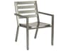Palm Coast Slat Dining Armchair Stackable Outdoor