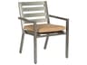 Palm Coast Slat Aluminum Outdoor Dining Arm Chair