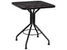 Wrought Iron Mesh Square Outdoor Bistro Table