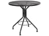 Wrought Iron Mesh Round Outdoor Bistro Table