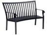 Cortland Aluminum Crescent Outdoor Patio Bench