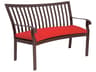 Cortland Aluminum Crescent Patio Bench with Cushion