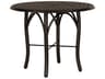 Thatch Aluminum Round Patio Bistro Table with Umbrella Hole