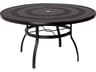 Aluminum Deluxe Round Trellis Top Table with Umbrella Hole