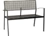 New Century Wrought Iron Stackable Outdoor Patio Bench