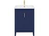 Elise Ceramic Sink Top Vanity in Monarch Blue