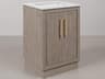 Hugo Vanity in Grey Oak with Satin Gold Hardware