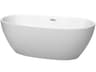 Juno Matte White Bathtub with Drain and Overflow
