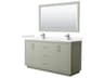 Icon 66" Light Green Vanity with 58" Mirror