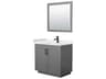 Miranda 36" Dark Gray Vanity with 34" Mirror
