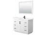 Miranda 48" White Vanity with 46" Mirror