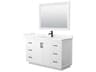 Miranda 54" White Vanity with 46" Mirror