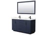 Miranda 60" Dark Blue Vanity with 58" Mirror