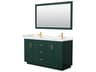 Miranda 60" Green Vanity with 58" Mirror