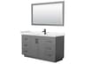 Miranda 60" Dark Gray Vanity with 58" Mirror