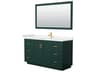 Miranda 60" Green Vanity with 58" Mirror