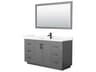Miranda 60" Dark Gray Vanity with 58" Mirror
