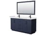 Miranda 66" Dark Blue Vanity with 58" Mirror