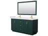 Miranda 66" Green Vanity with 58" Mirror