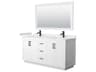 Miranda 66" White Vanity with 58" Mirror