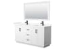 Miranda 66" White Vanity with 58" Mirror