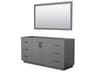 Miranda 65" Dark Gray Vanity with 58" Mirror