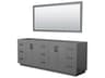 Miranda 83" Dark Gray Vanity with 70" Mirror
